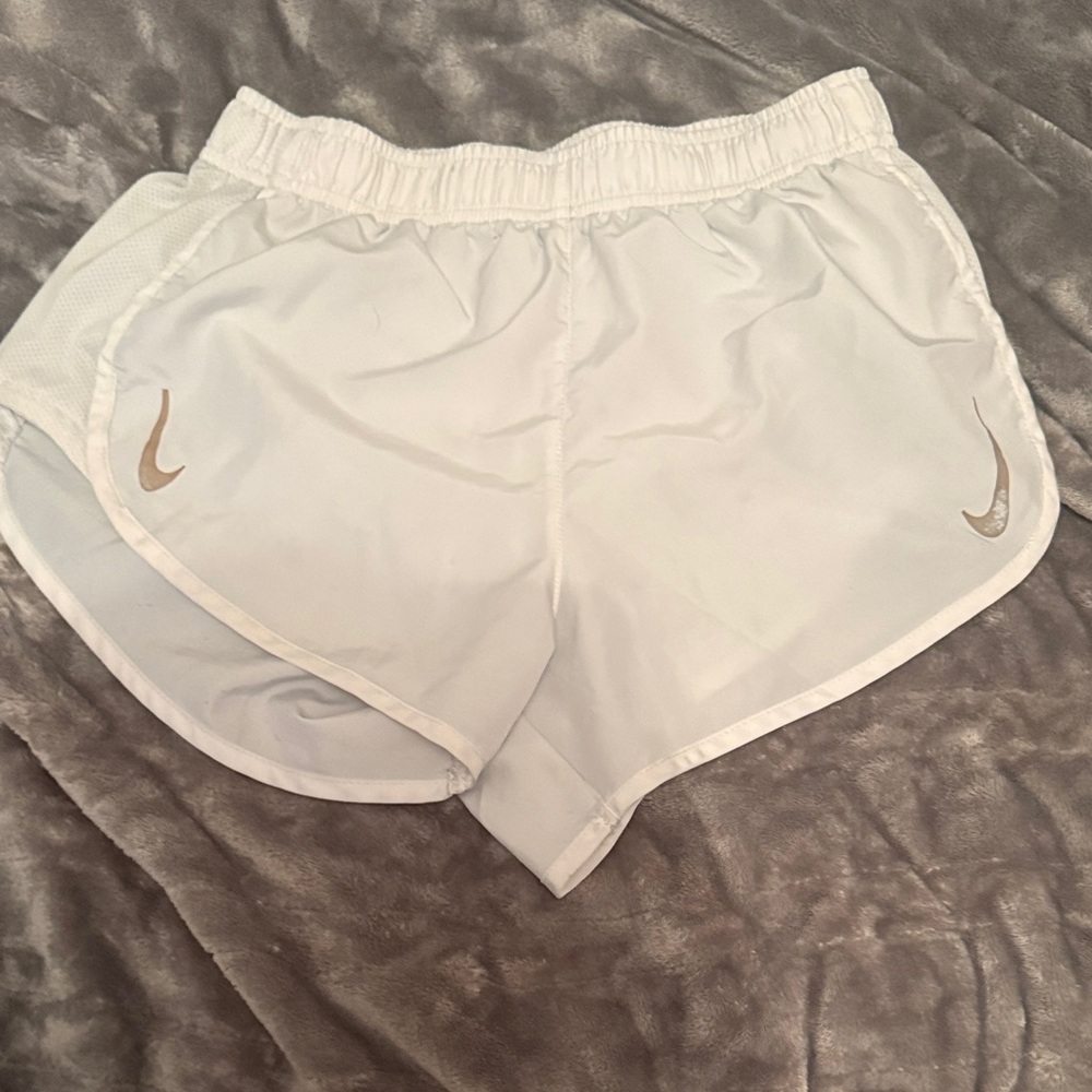 Medium Nike Women's Athletic Shorts - Black, Gray, and White Set - Picture 3 of 5
